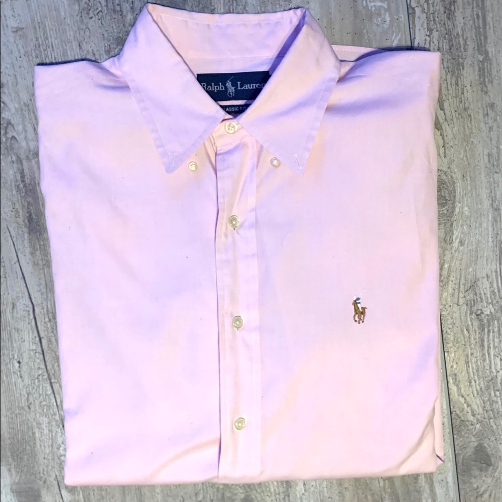 Ralph Lauren pink Oxford w/signature pony